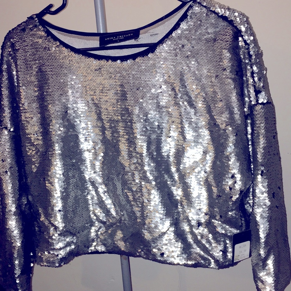 Akira sequined top
